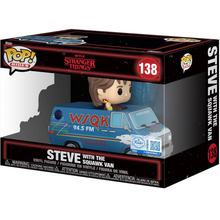 Funko Pop! Rides Stranger Things (138) Steve With The Squawk Van - Vinyl Figure 13cm