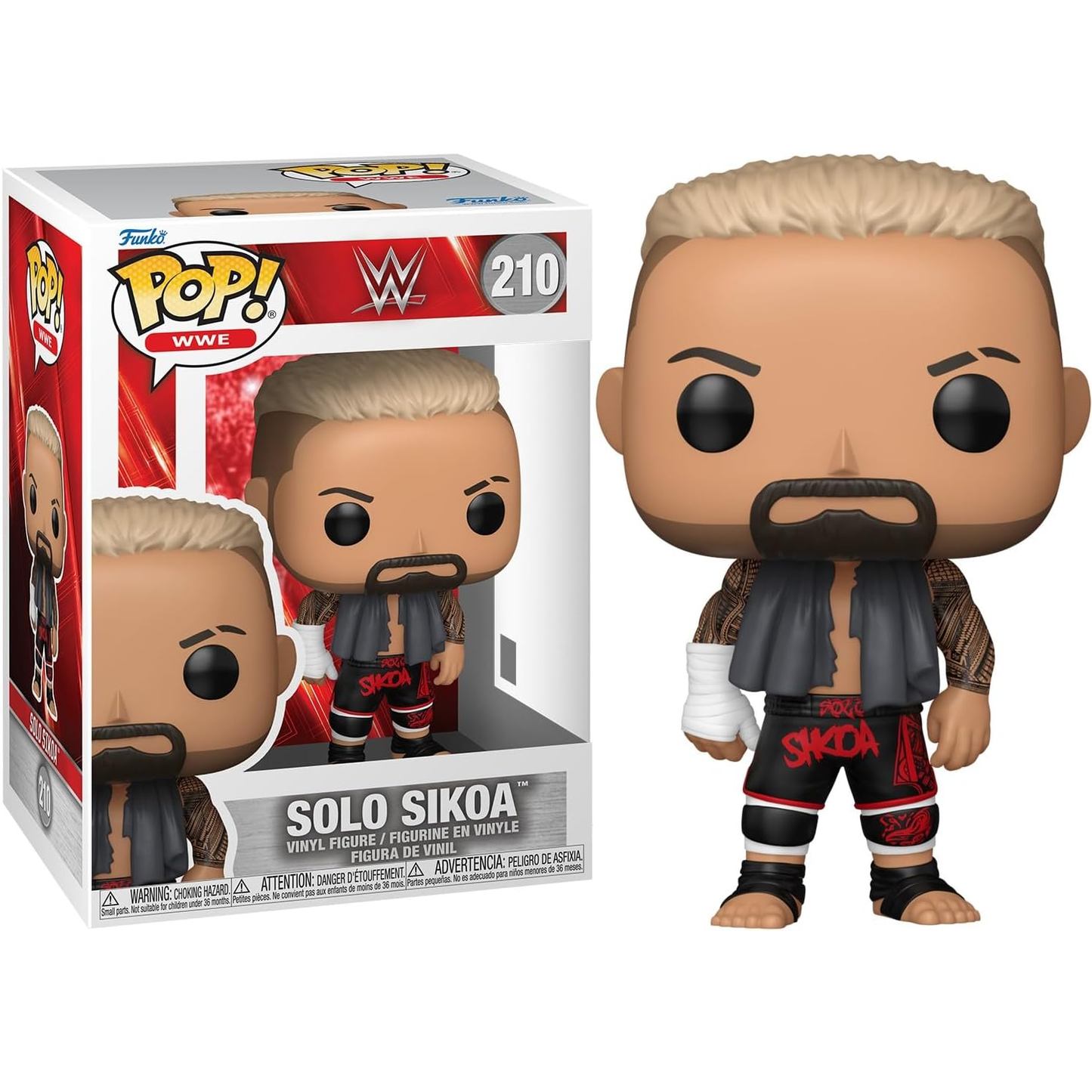 Funko Pop! WWE: Wrestling (210) Solo Sikoa - Vinyl Figure 9cm