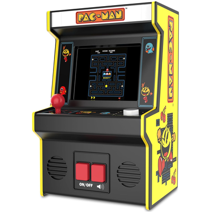 Basic Fun! Mini Cabinato Arcade Pac-Man Gioco Retro Portatile Schermo A Colori