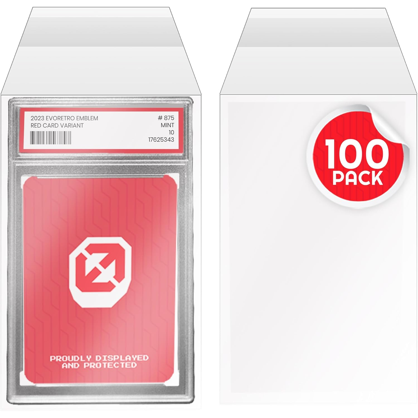Evoretro: Bustine Protezioni per Carte Richiudibili Trasparenti e Antigraffio 100pz - Card Game Sleeves