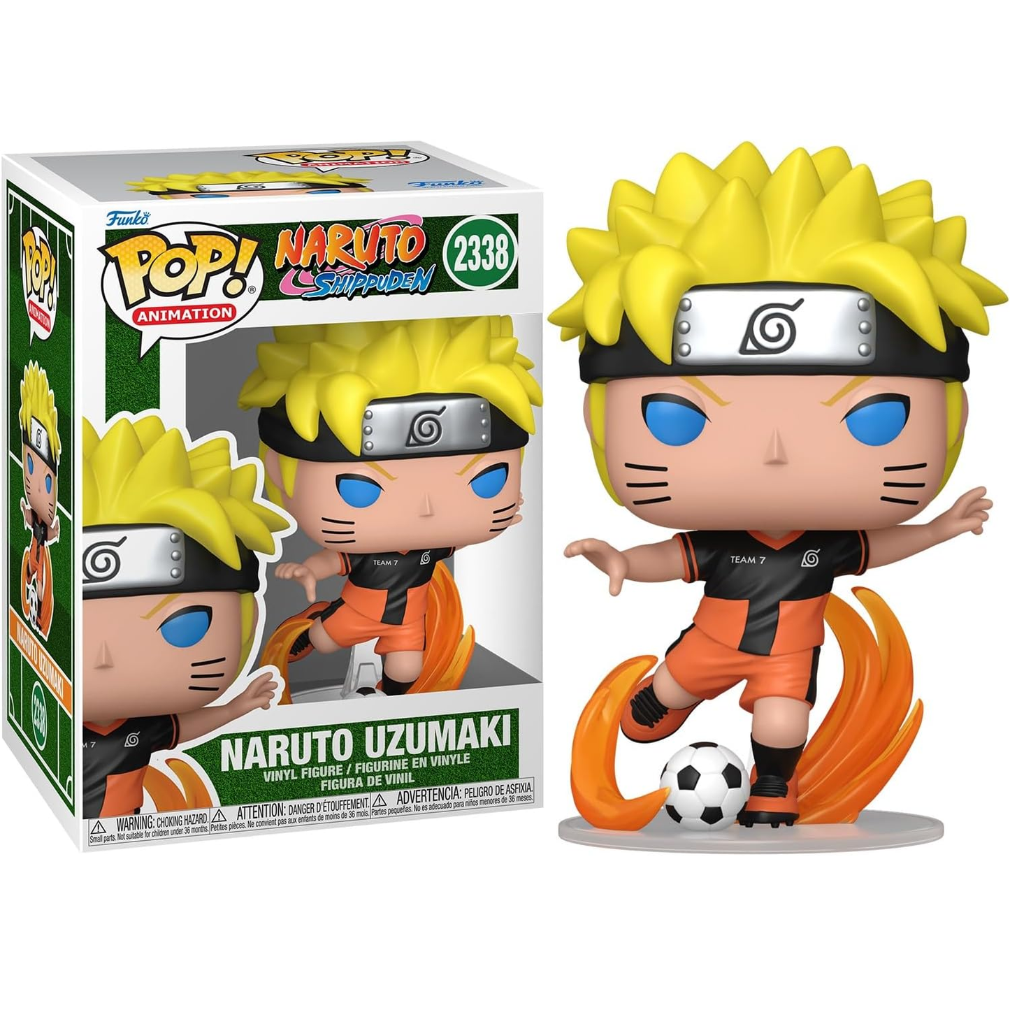 Funko Pop! Animation: Naruto Shippuden (2338) Naruto Uzumaki (Soccer) - Vinyl Figure 9cm (Preordine)