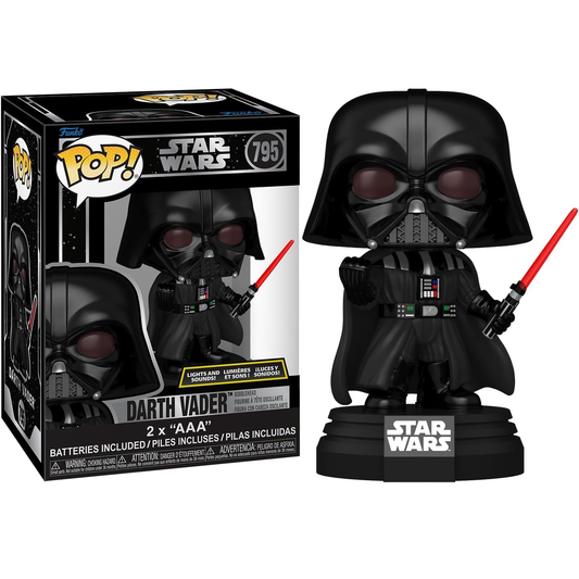Funko Pop! Star Wars (795) Darth Vader SFX Luci E Suoni - Bobblehead Vinyl Figure 9cm