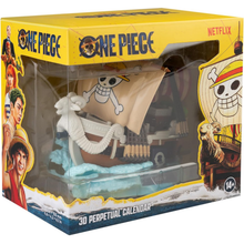 Calendario Perpetuo - One Piece (Going Merry) 3D da Tavolo - Figure PVC Statua Gadget Decorazione per Scrivania Fans: Regalo