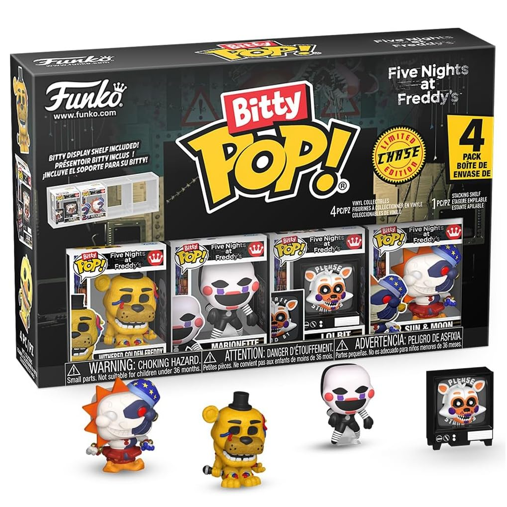 Funko Bitty Pop! Five Nights At Freddy's (4 Pack) w/ Bitty Display - Mini Vinyl Figure 2cm