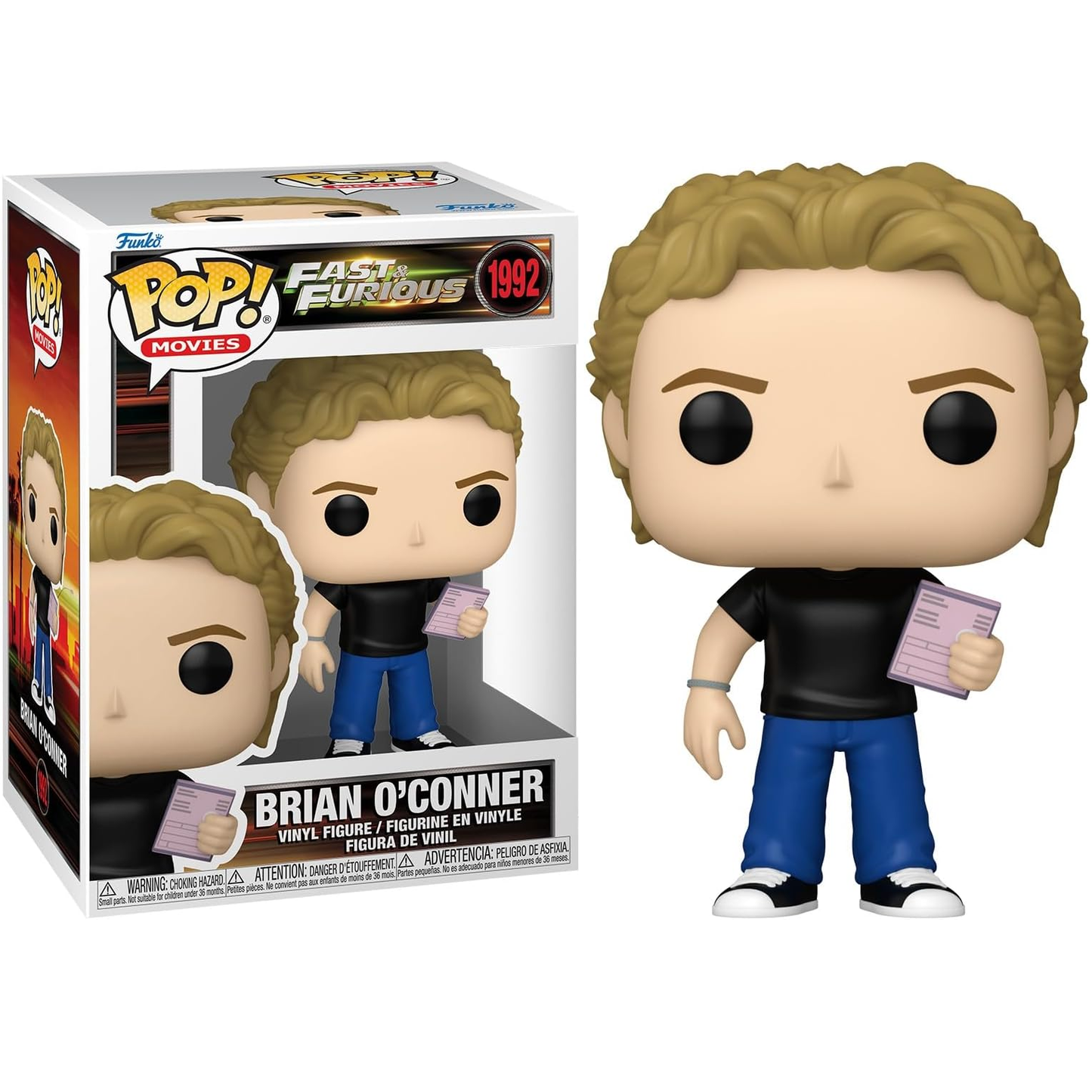 Funko Pop! Movies: Fast & Furious - (1992) Brian O'Conner Figure Paul Walker