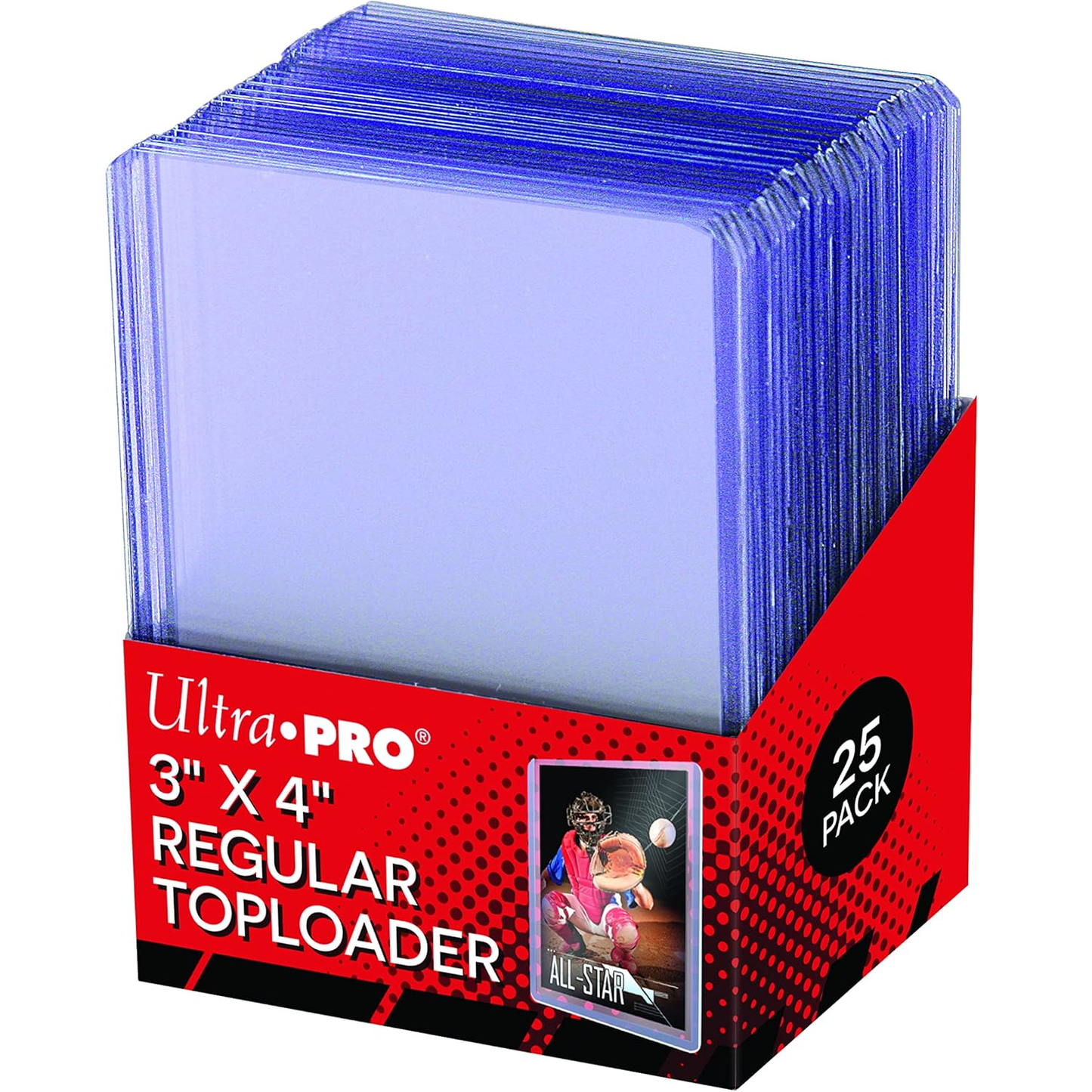 Ultra Pro 25 Toploader Standard Premium 3” x 4” Super Clear – Protezioni Rigide per Carte