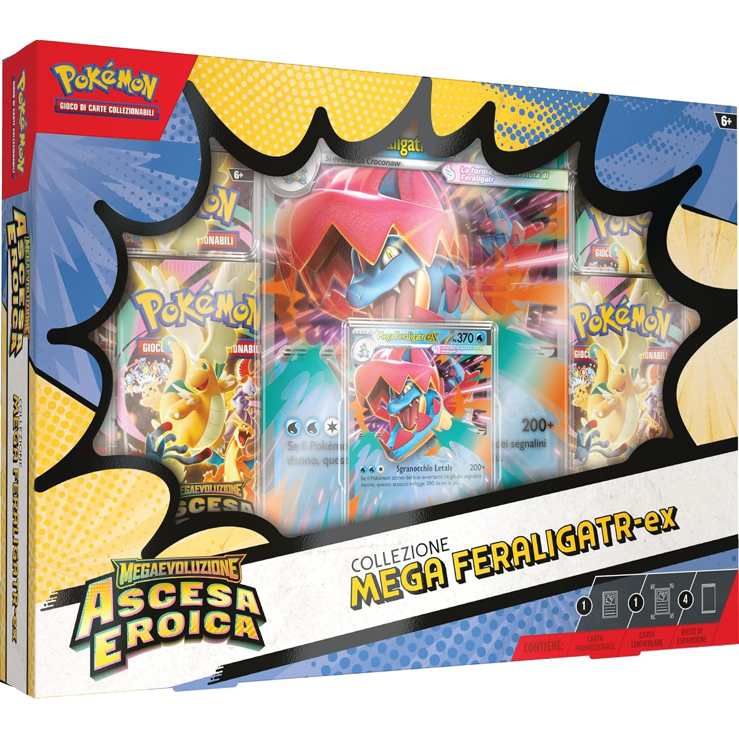 Pokémon GCC: Megaevoluzione Ascesa Eroica - Collezione Mega Feraligatr-ex