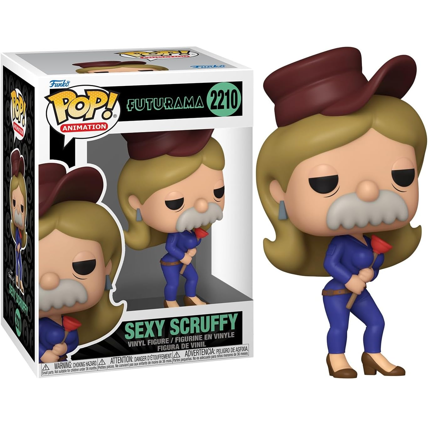 Funko Pop! Animation: Futurama (2210) Sexy Scruffy - Vinyl Figure 9cm (Preordine)
