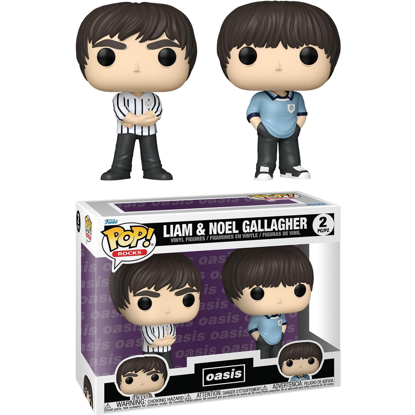 Funko Pop! Rocks Oasis (2pack) Liam & Noel Gallagher - Vinyl Figure 9cm
