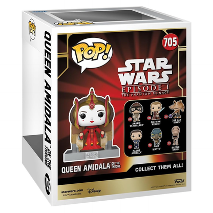 Funko Pop! Star Wars (705) Queen Amidala On The Throne - Vinyl Figure 9cm