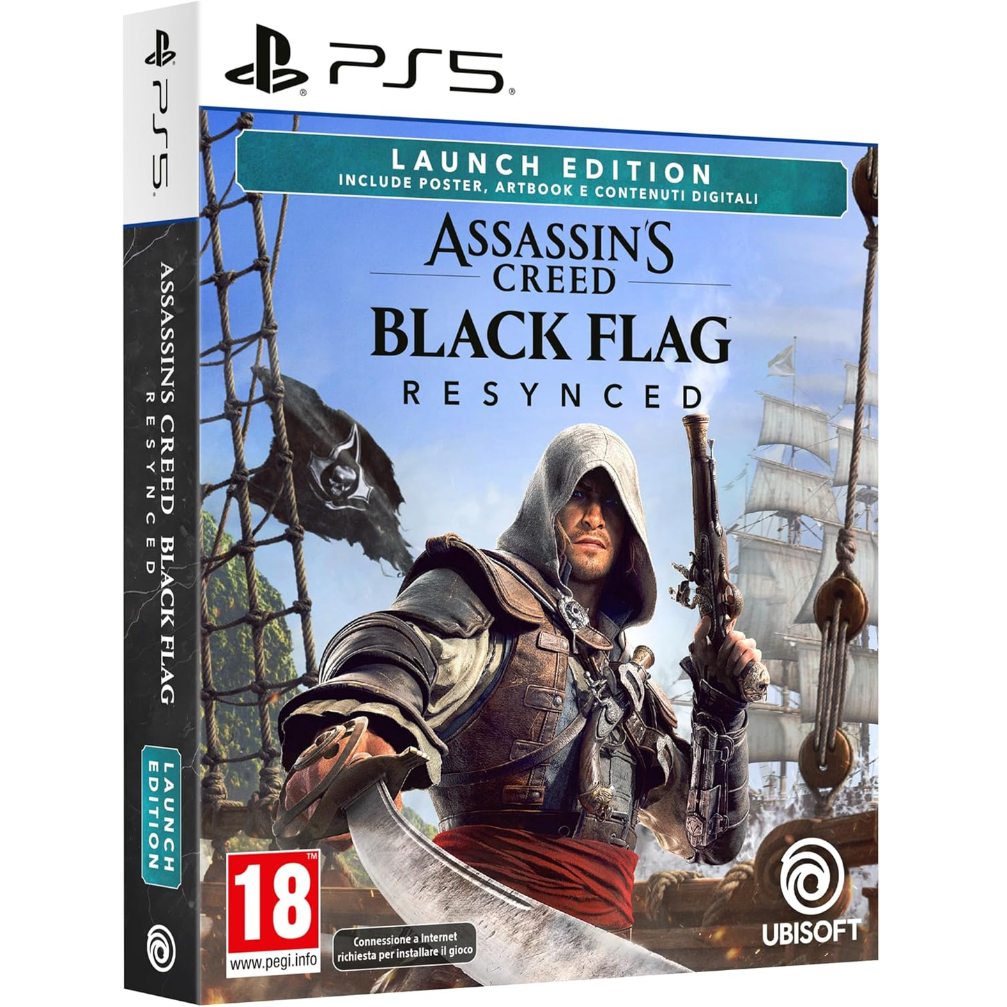 Assassin's Creed Black Flag Resynced Launch Edition Ps5 Videogioco Playstation 5 PAL ITA (Preordine)