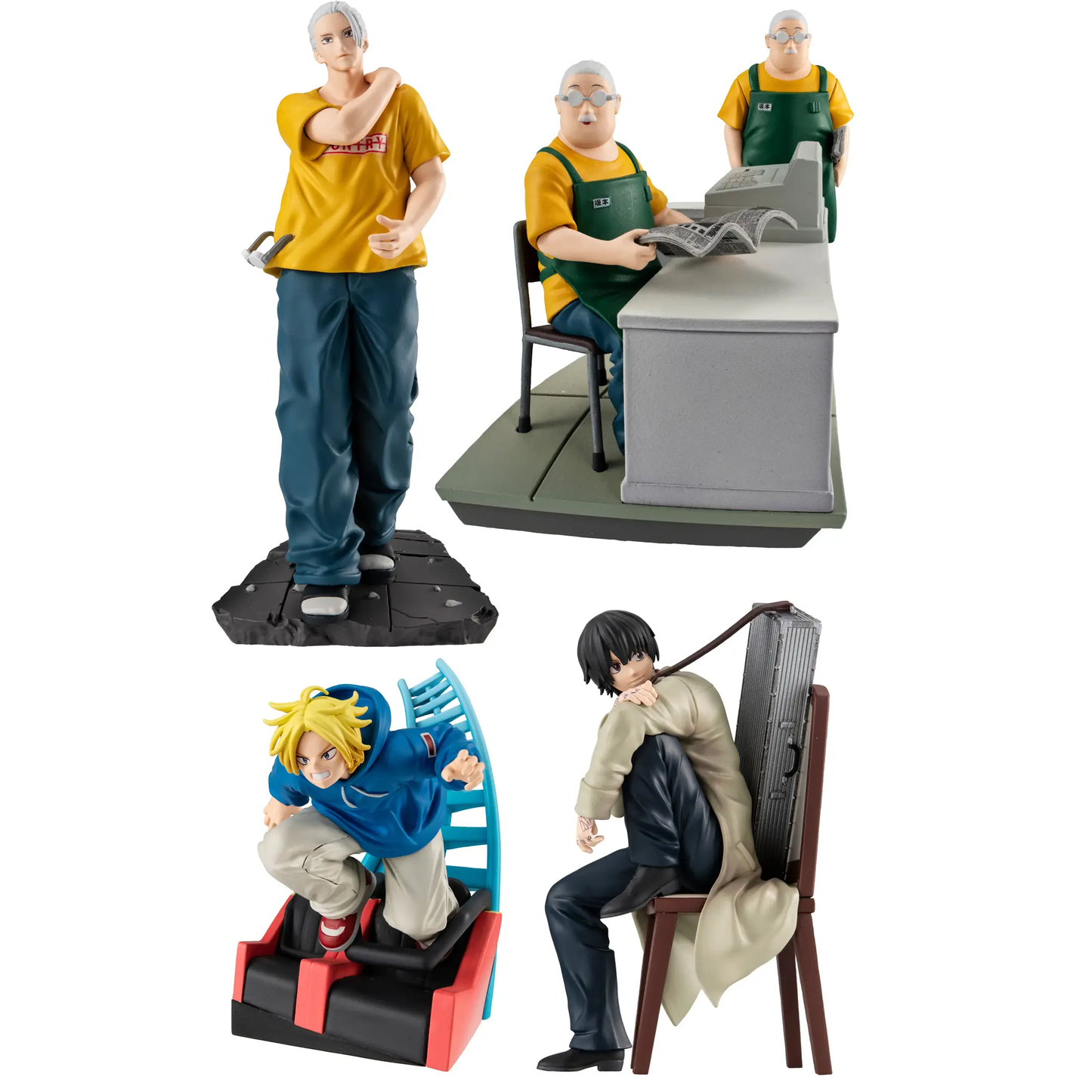 MegaHouse Petitrama: Sakamoto Days Cut Out Scenes (Box 4 Figure) Figure 10cm PVC