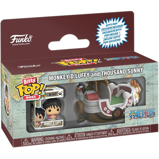 Funko Bitty Pop! Rides One Piece: Monkey D. Luffy And Thousand Sunny - Mini Figure 5cm