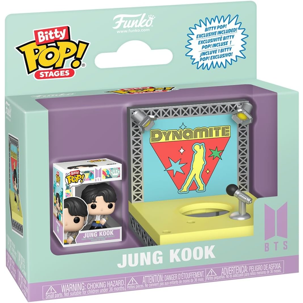 Funko Bitty Pop! Stages BTS: Jung Kook (Dynamite) Mini Vinyl Figure 3cm Da Collezione