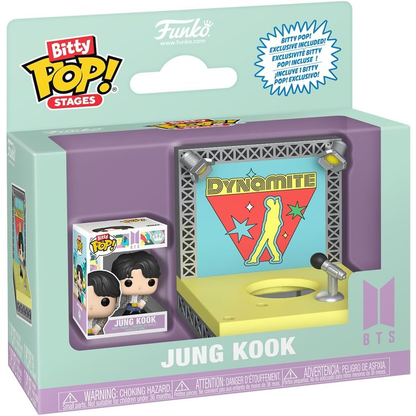 Funko Bitty Pop! Stages BTS: Jung Kook (Dynamite) Mini Vinyl Figure 3cm Da Collezione