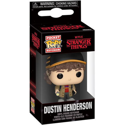 Funko Pop! Pocket Keychain Stranger Things Season 5 - Dustin Henderson Mini Vinyl Figure 5cm