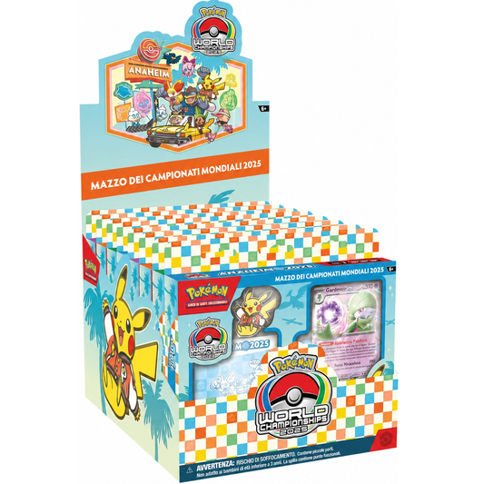 Pokémon GCC: Display Box 8 Mazzi Campionati Mondiali 2025 (Edizione Italiana)
