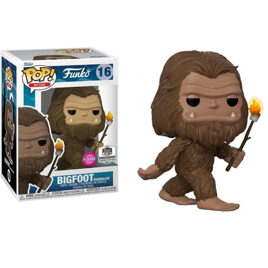 Funko Pop! Myths (16) Bigfoot (Marshmallow) Flocked Exclusive Limited Edition