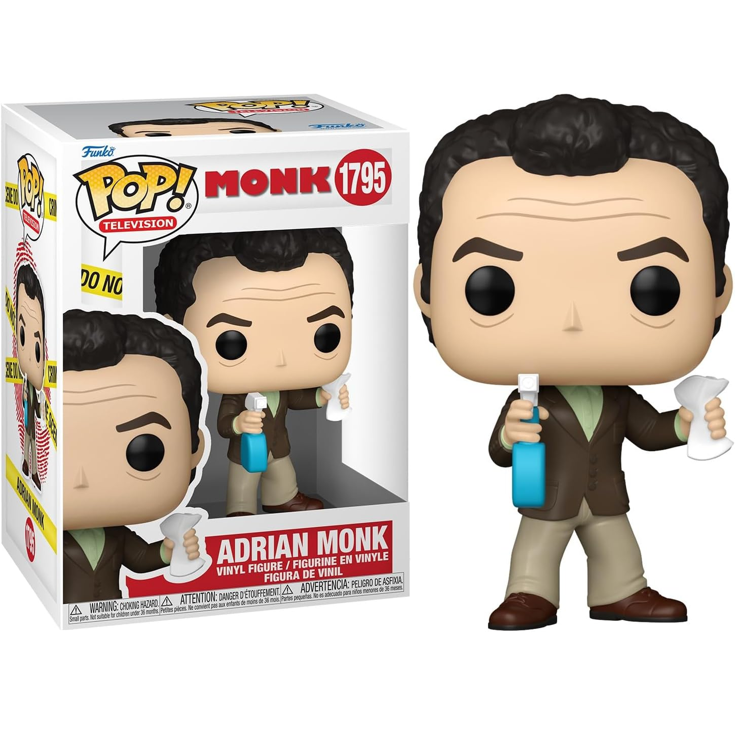 Funko Pop! Television: Monk (1795) Adrian Monk - Vinyl Figure 9cm