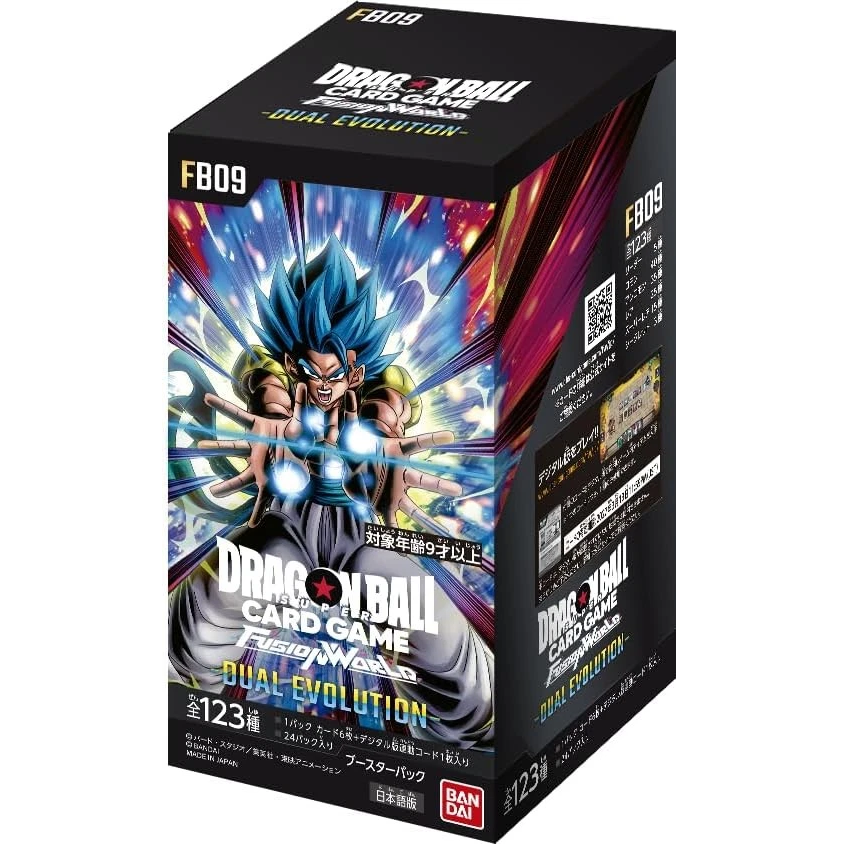 Dragon Ball Super Card Fusion World FB-09 JAP Box 24 Buste TCG Dual Evolution