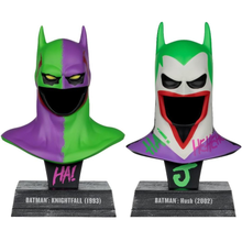 McFarlane Gold Label Collection DC Direct - Batman Knightfall & Hush: Cowl Replica (2 Pack) 20 cm PVC Figure
