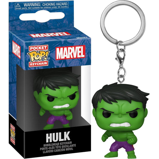 Funko Pop! Pocket Keychain Marvel - Hulk Bobblehead Vinyl Figure