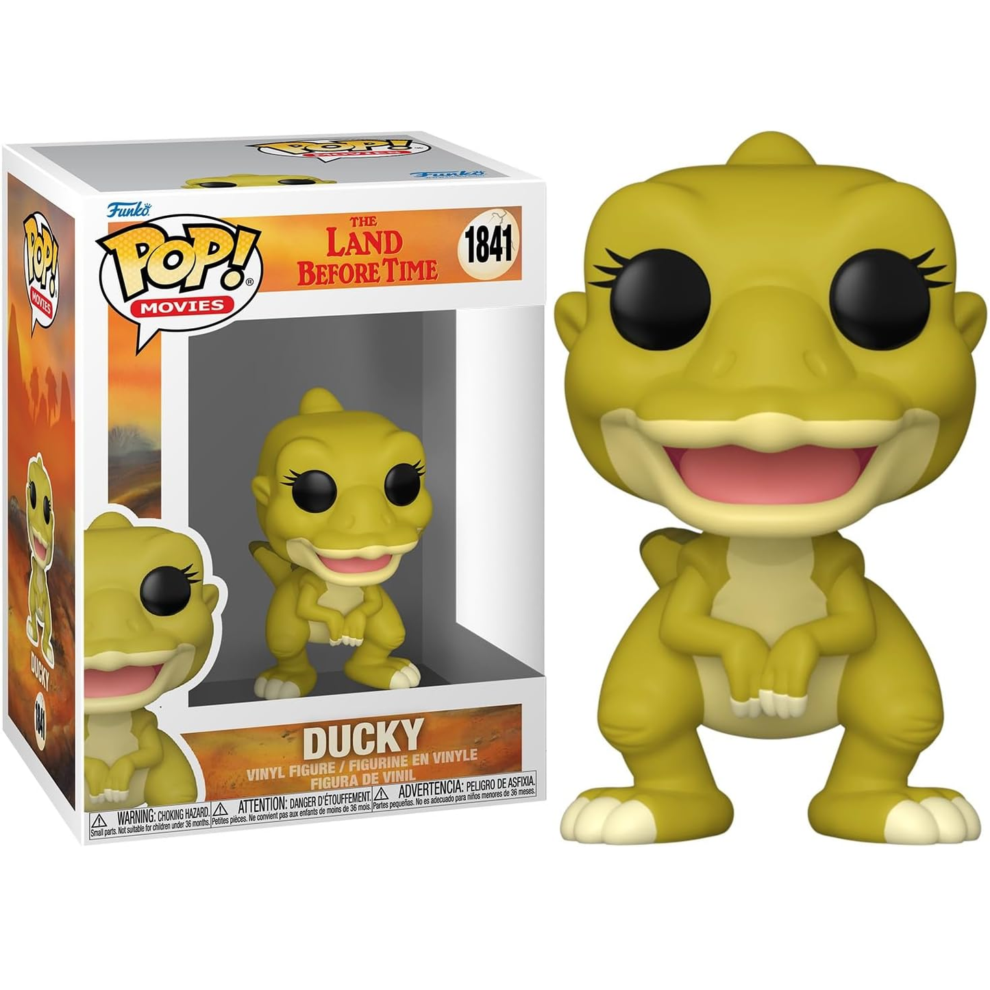 Funko Pop! Movies: The Land Before Time (1841) Ducky - Vinyl Figure 9cm