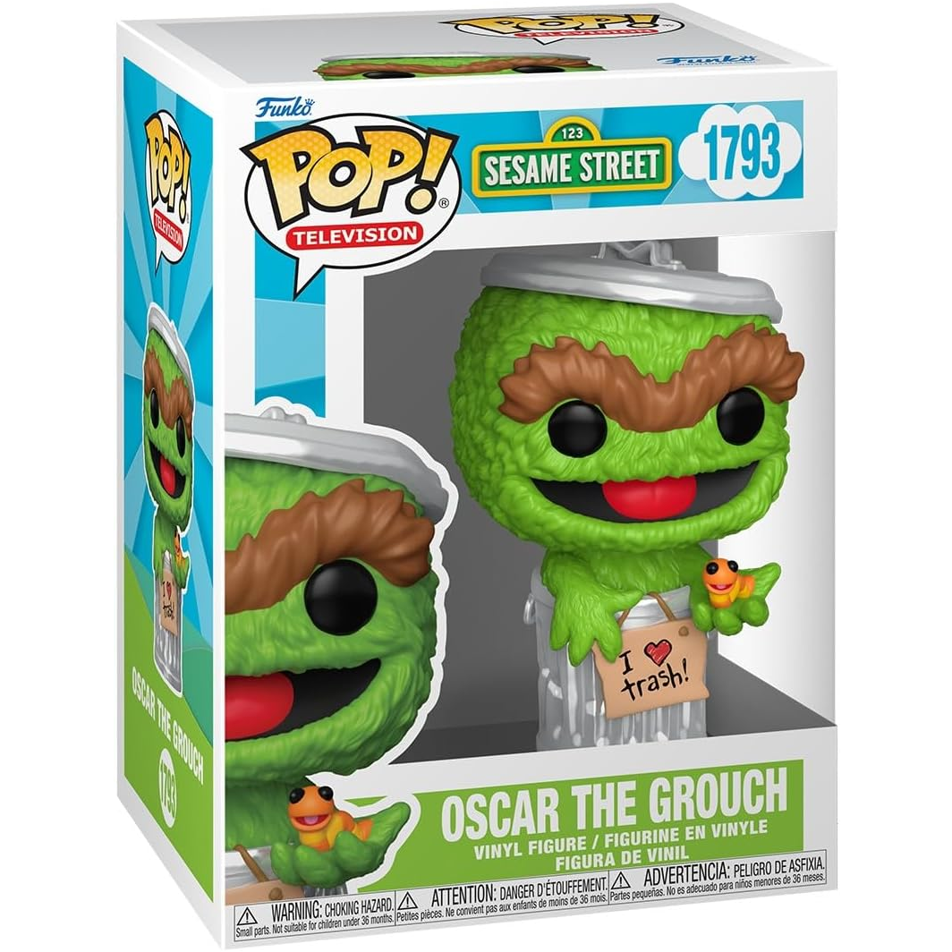 Funko Pop! Television: Sesame Street (1793) Oscar The Grouch - Vinyl Figure 9cm
