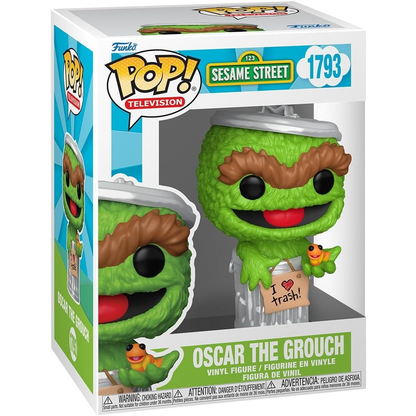 Funko Pop! Television: Sesame Street (1793) Oscar The Grouch - Vinyl Figure 9cm
