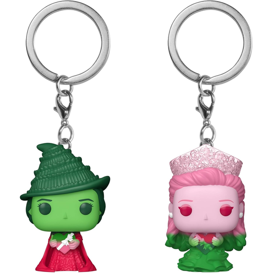 Funko Pocket Pop! Keychain: Wicked - Elphaba Thropp & Glinda Upland (Ombre) (2 Pack)