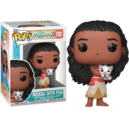 Funko Pop! Disney: Ocenia - (1767) Moana With Pua - Vinyl Figure 9cm