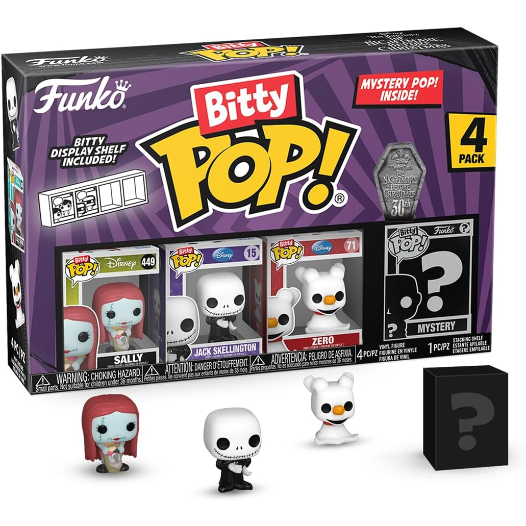 Funko Bitty Pop! The Nightmare Before Christmas (4 Pack) - Mini figure 2cm