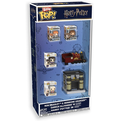 Funko Bitty Pop! Harry Potter: Ron, Hermione, Garrick, Harry - 6 Mini Figures