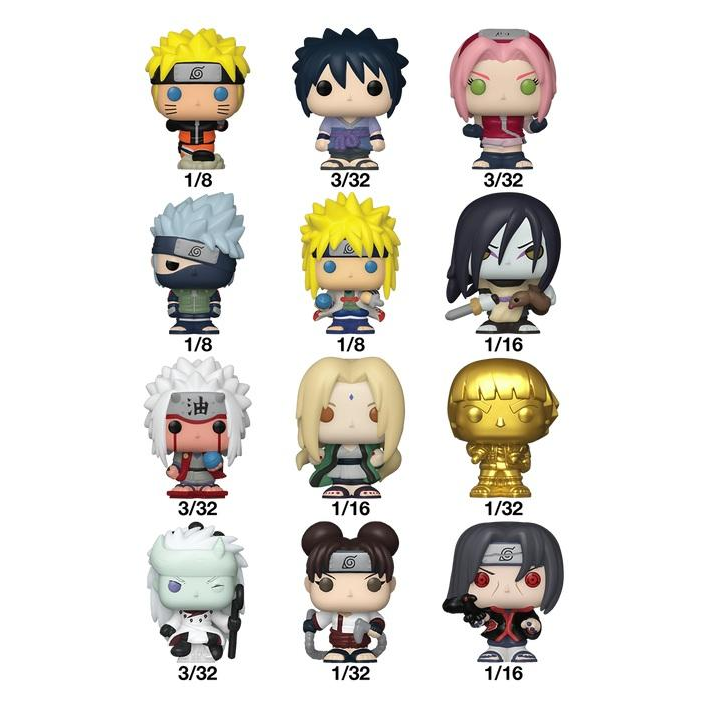 Funko Bitty Pop! Naruto Shippuden Mystery Box (Dispenser of Random 32pz Mini Figure)