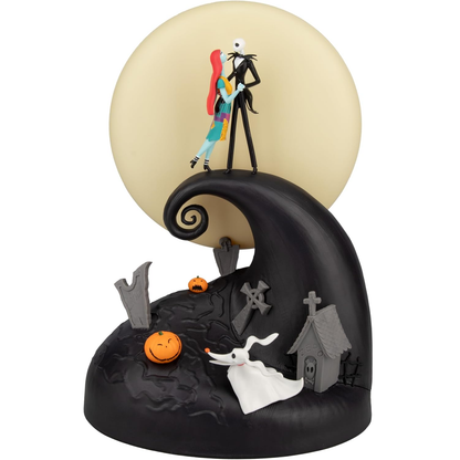 Paladone The Nightmare Before Christmas Jack & Sally Lampada Diorama 30cm - Luce Calda e Fredda