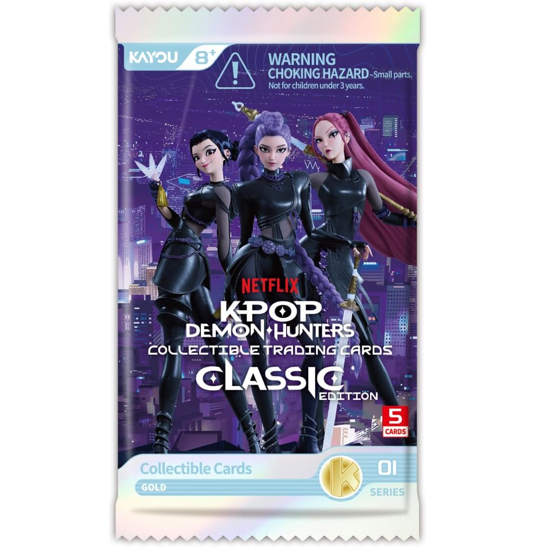 K-Pop Demon Hunters Kayou World Tour Collectible Cards Classic Edition 001 EMEA Serie 1-B (Booster Box 20 Pack) Carte Collezionabili ENG
