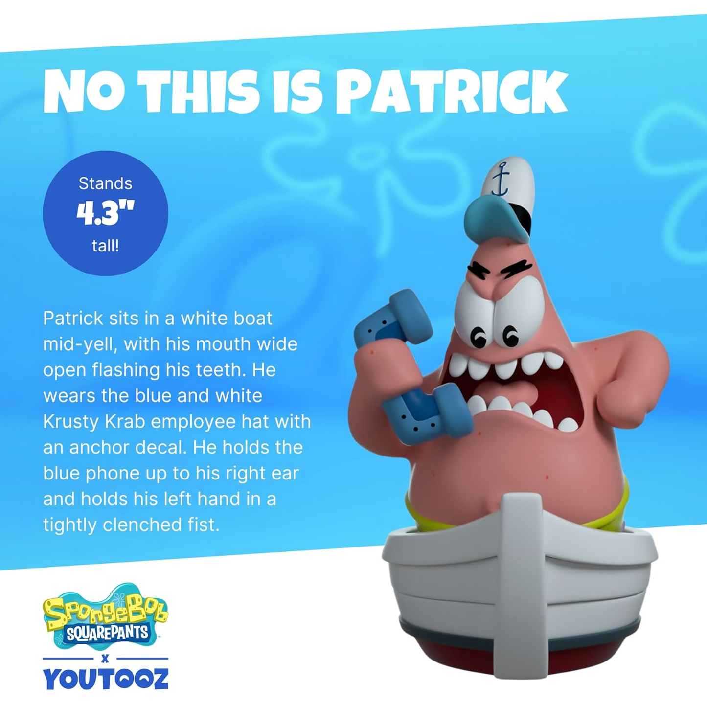 You Tooz SpongeBob Squarepants - Patrick Star Vinyl Figure 11 cm