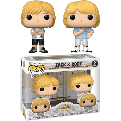 Funko Pop! 2 Pack Disney The Suite Life of Zack & Cody - Zack & Cody Vinyl Figure 9cm