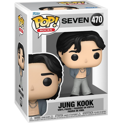 Funko Pop ! Rocks BTS Seven - (470) Jung Kook Figure K-Pop 9cm