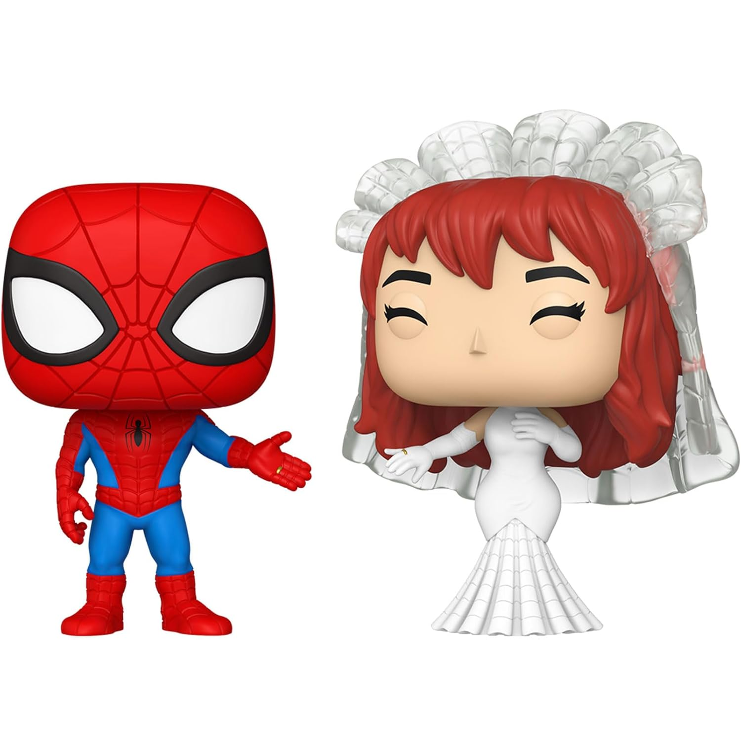 Funko Pop! Marvel Superhero Couples: Spider-Man & MJ (2pack) - Vinyl Figure 9cm