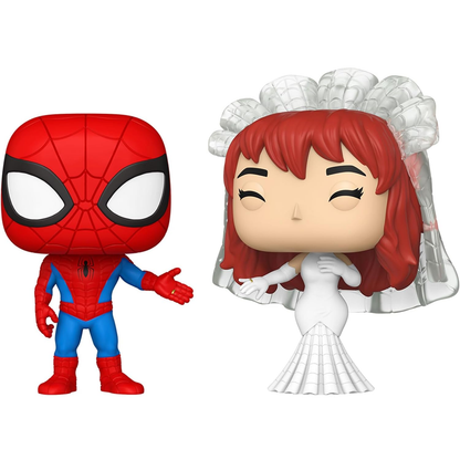 Funko Pop! Marvel Superhero Couples: Spider-Man & MJ (2pack) - Vinyl Figure 9cm