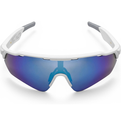 Nilox Occhiali Smart Sportivi SOPRAPIS con Audio Open-Ear, Altoparlanti Integrati, Controllo Vocale Siri e Google, Lenti con Filtro Luce Blu, Design Ergonomico e Resistente IPX5