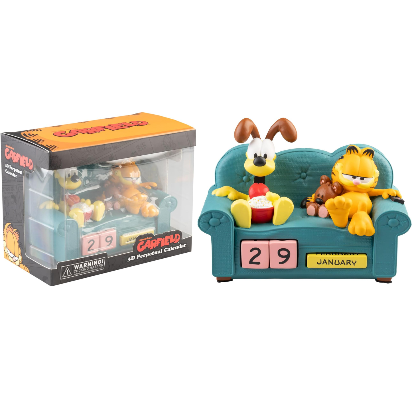Nickelodeon Garfield Calendario 3D Perpetuo Da Tavolo - Figure PVC Statua 16cm