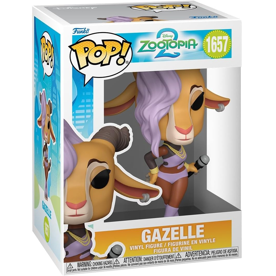 Funko Pop! Disney Zootopia 2 (1657) Gazelle Figure (Shakira) 9cm