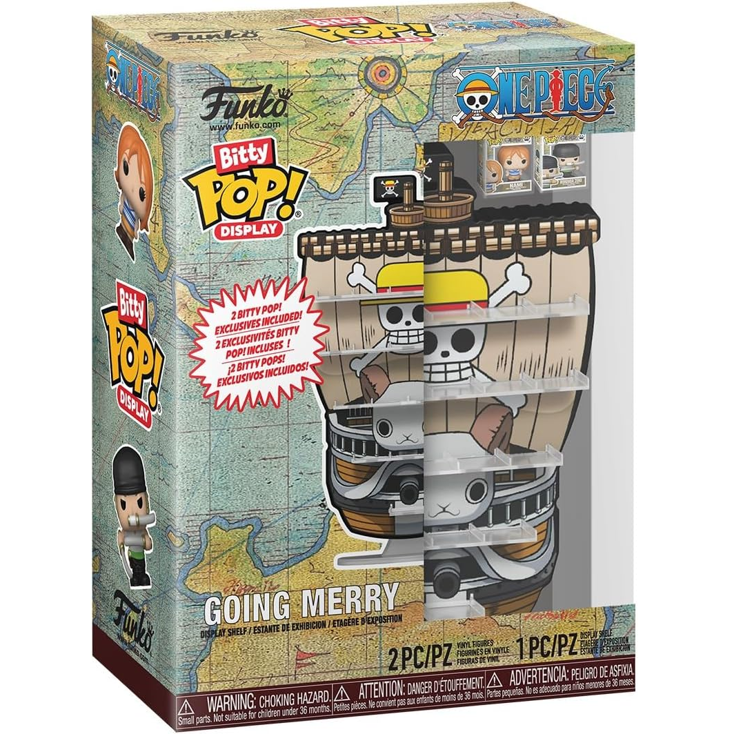 Funko Bitty Pop! Display One Piece: Going Merry + 2 Mini Vinyl Figure (Zoro e Nami)