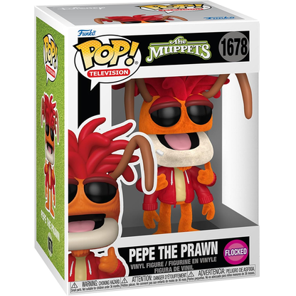 Funko Pop! Television The Muppets - (1678) Pepe The Prawn (Flocked) Figure 9cm
