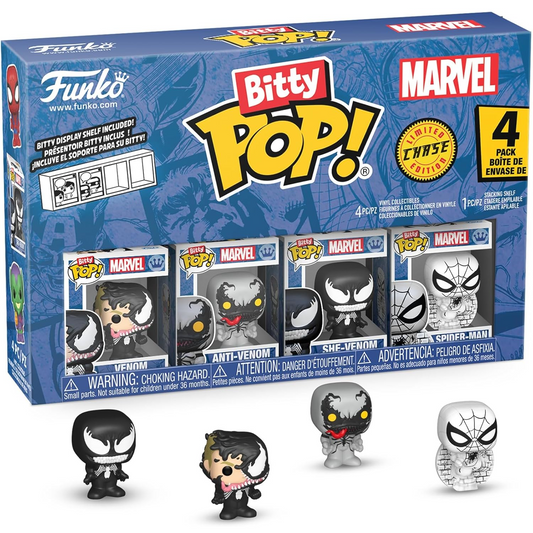 Funko Bitty Pop! Marvel Spiderman (4 Pack) - Mini figure 2cm