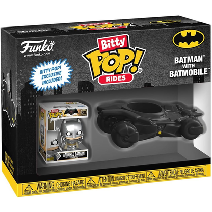 Funko Bitty Pop! Rides: DC Universe - Armored Batman & Batmobile Mini Figure 5cm