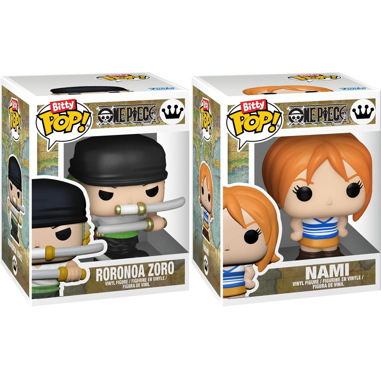 Funko Bitty Pop! Display One Piece: Going Merry + 2 Mini Vinyl Figure (Zoro e Nami)