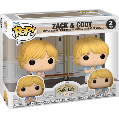 Funko Pop! 2 Pack Disney The Suite Life of Zack & Cody - Zack & Cody Vinyl Figure 9cm